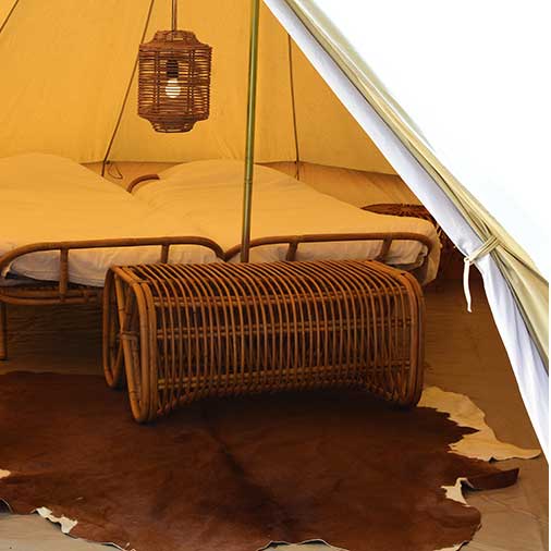 Cirq City bell tent inrichting